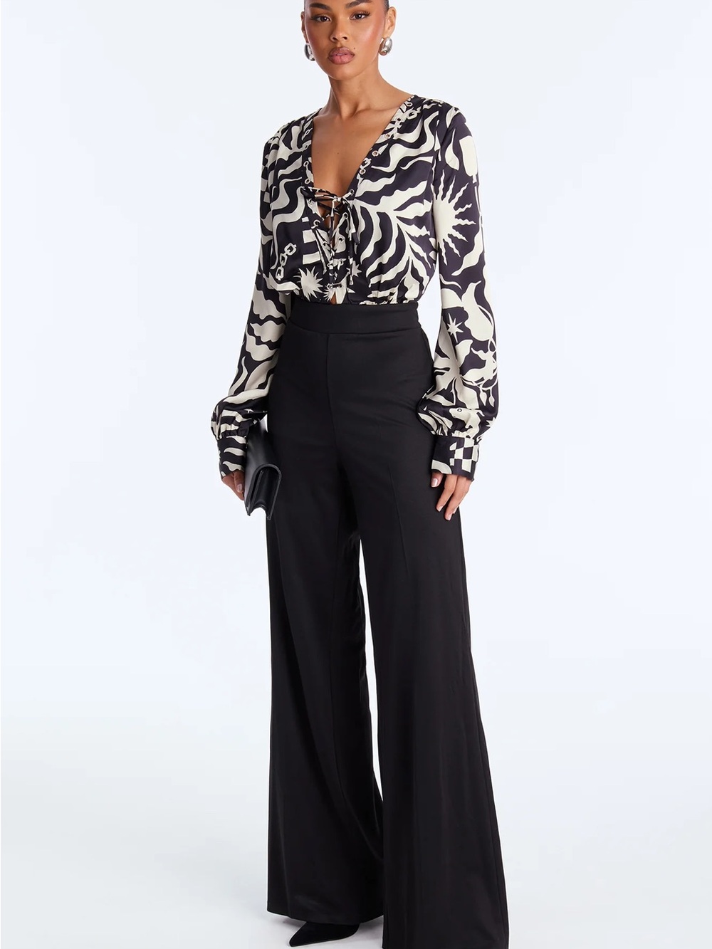 Black Wide-Leg Jumpsuit - Elegant New With Tags
